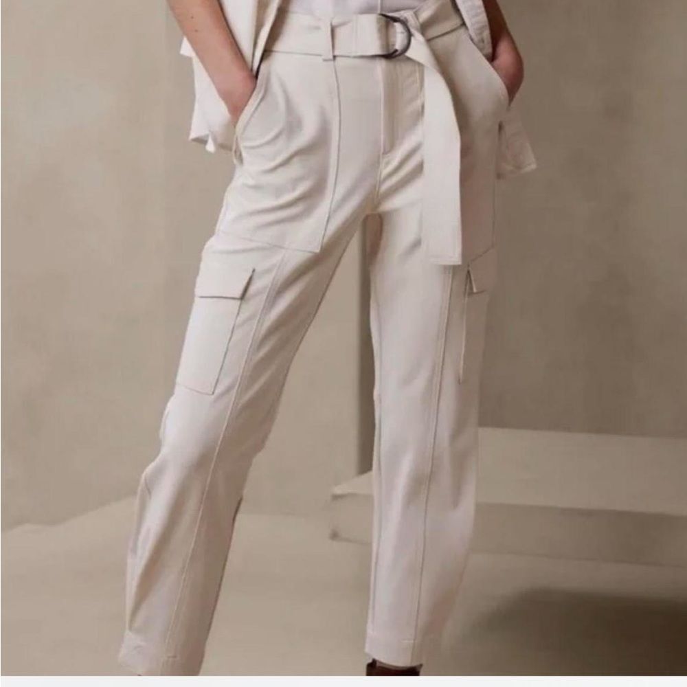 Banana Republic Pants Womens 12 Refined Cargo Slim Fit Stretch Gorpcore